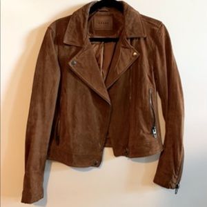 Brown suede jacket